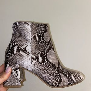 Chinese Laundry Snake Print Bootie